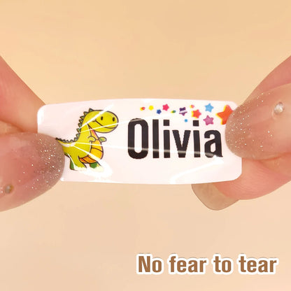 Dinosaur Personalized Name Stickers