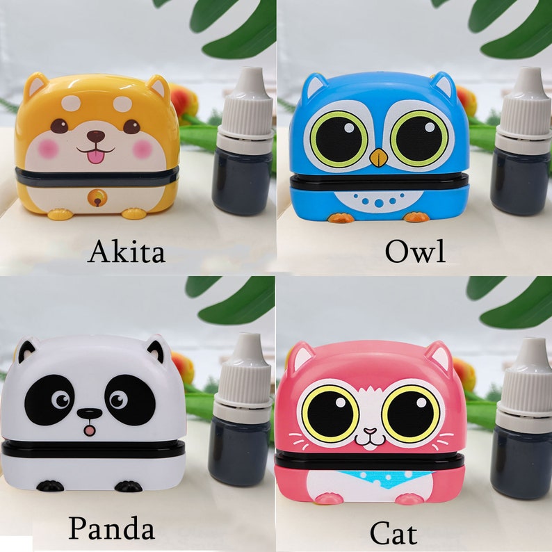 Cartoon Pet Kids Name Stamp