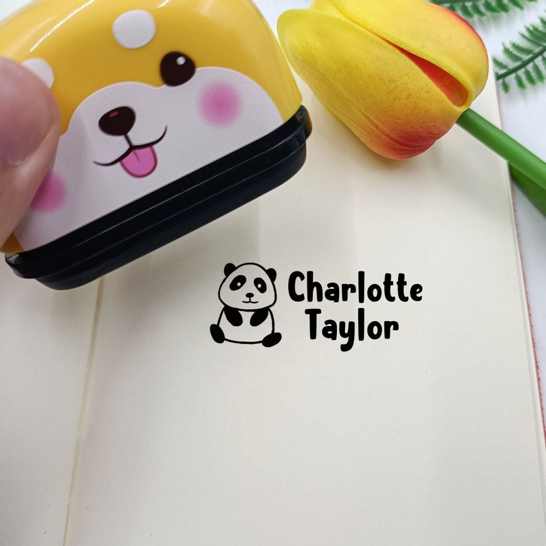 Cartoon Pet Kids Name Stamp